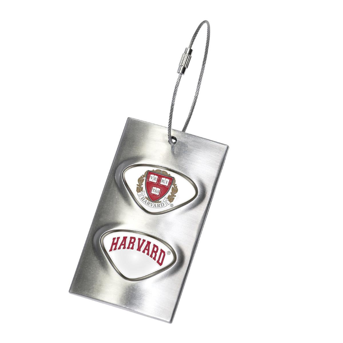 Harvard Metal Luggage/Bag Tag with Custom Medallions Harvard The Coop